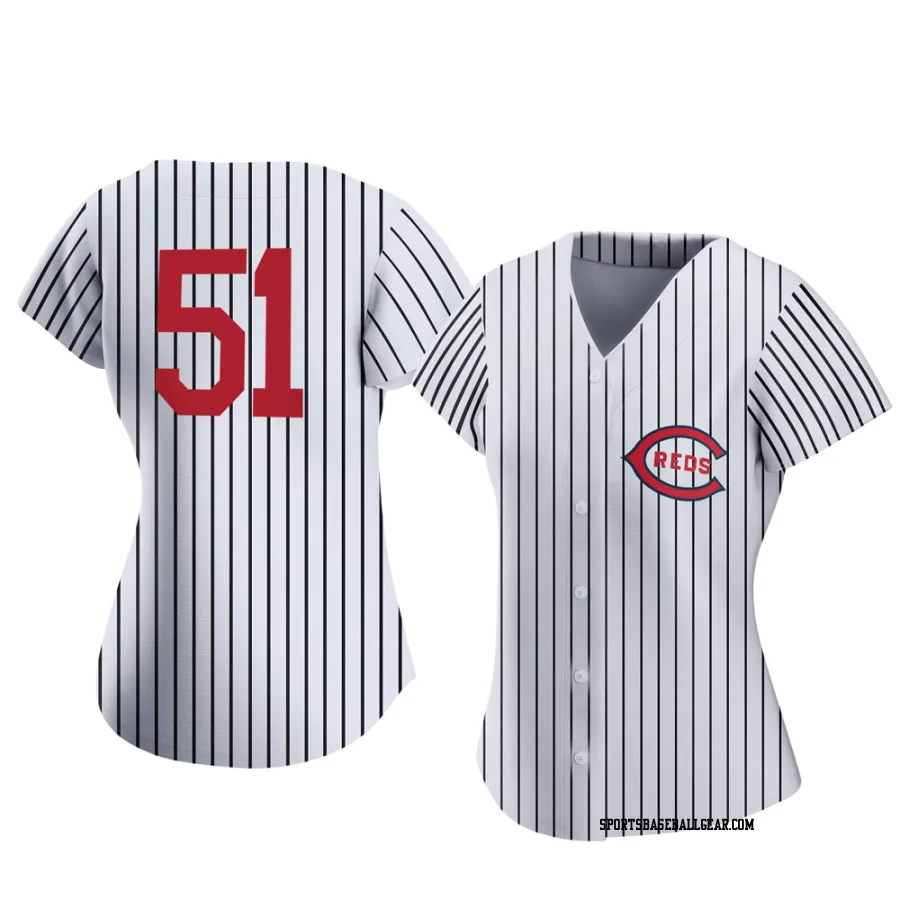 Blake Trahan Women's Cincinnati Reds White Authentic 2022 Field Of Dreams Jersey