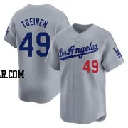 Blake Treinen Men's Los Angeles Dodgers Gray Limited Away Jersey