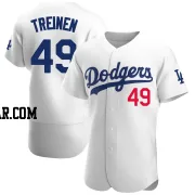 Blake Treinen Men's Los Angeles Dodgers White Authentic Home Jersey