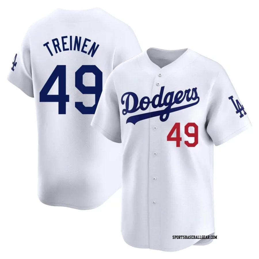 Blake Treinen Men's Los Angeles Dodgers White Limited Home Jersey