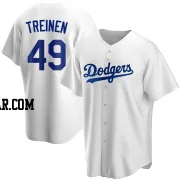 Blake Treinen Men's Los Angeles Dodgers White Replica Home Jersey