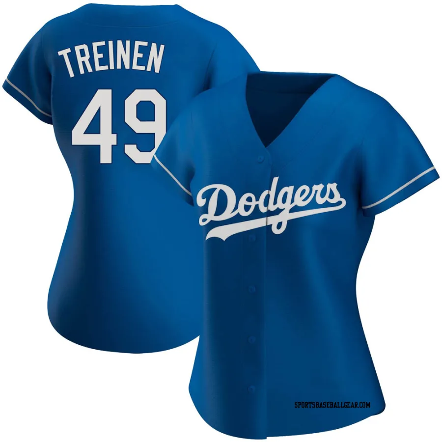 Blake Treinen Women's Los Angeles Dodgers Royal Authentic Alternate Jersey