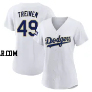 Blake Treinen Women's Los Angeles Dodgers White/Gold Replica 2021 Gold Program Player Jersey