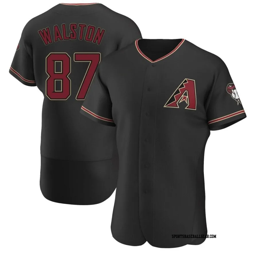 Blake Walston Men's Arizona Diamondbacks Black Authentic Alternate Jersey