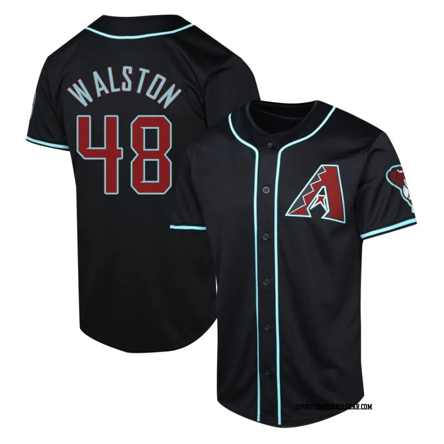 Blake Walston Men's Arizona Diamondbacks Black Limited Alternate Jersey