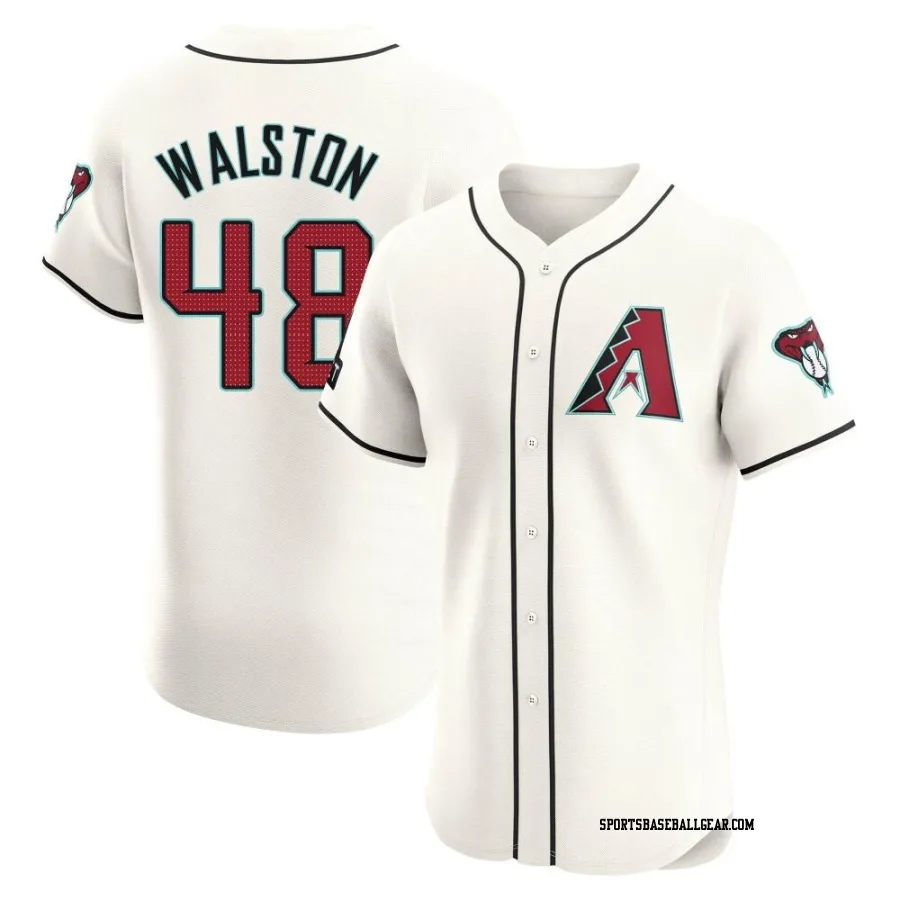 Blake Walston Men's Arizona Diamondbacks Cream Elite Home Patch Jersey