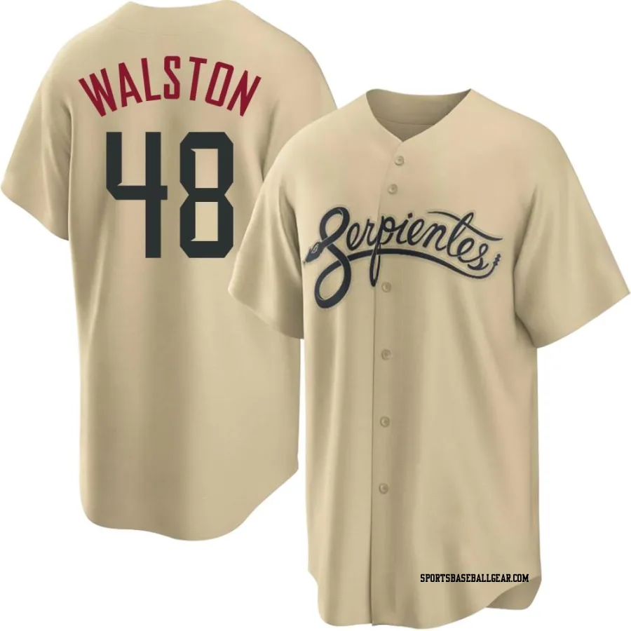 Blake Walston Men's Arizona Diamondbacks Gold Replica 2021 City Connect Cool Base Jersey