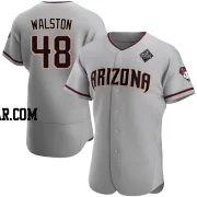 Blake Walston Men's Arizona Diamondbacks Gray Authentic Road 2023 World Series Jersey