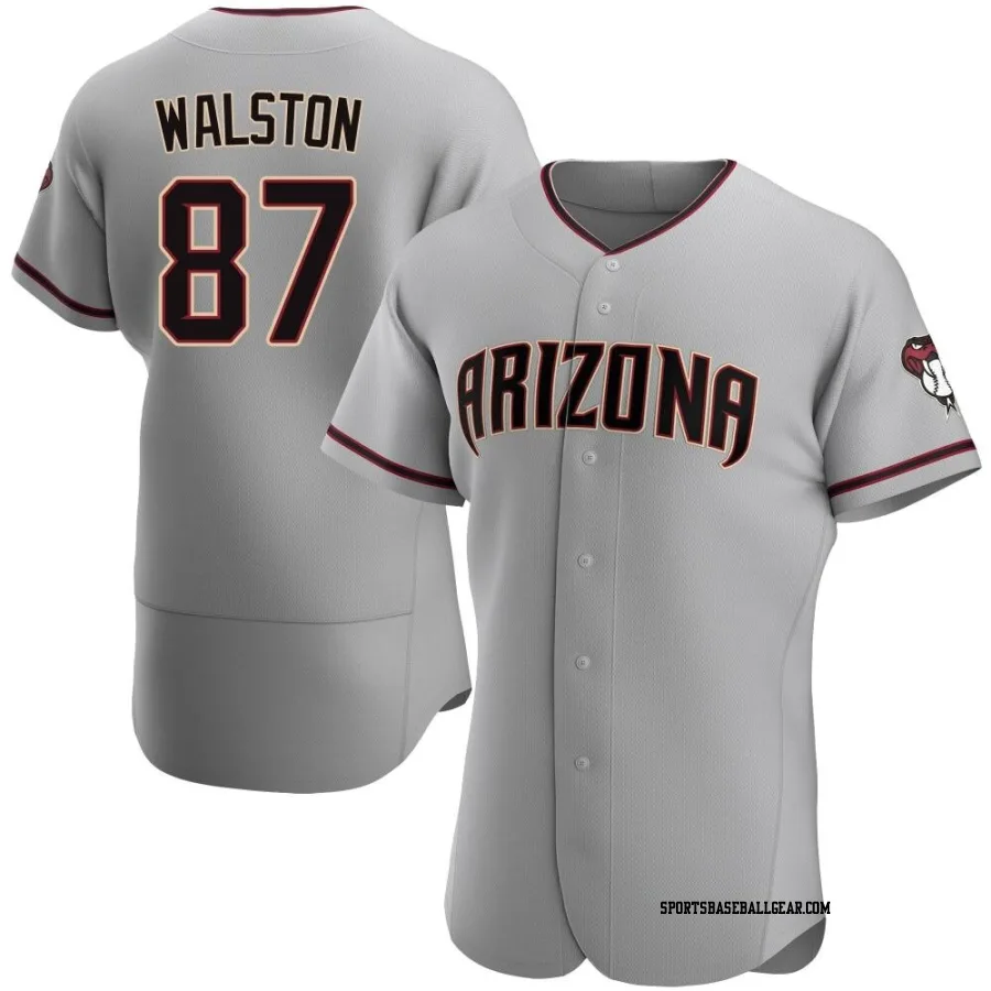 Blake Walston Men's Arizona Diamondbacks Gray Authentic Road Jersey