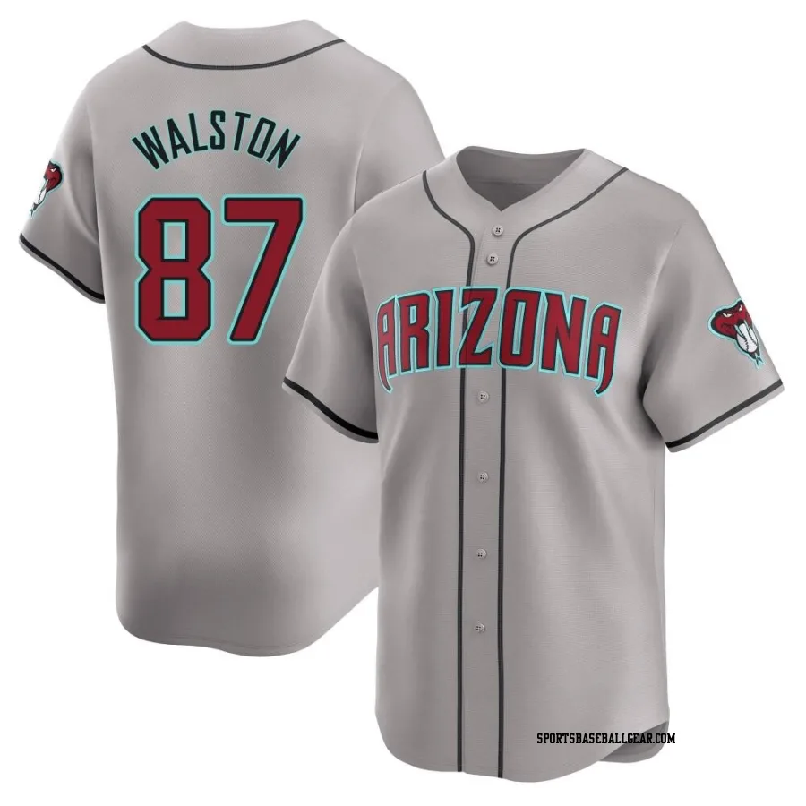 Blake Walston Men's Arizona Diamondbacks Gray Limited Away Jersey