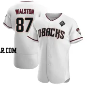 Blake Walston Men's Arizona Diamondbacks White Authentic Crimson Home 2023 World Series Jersey