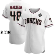 Blake Walston Men's Arizona Diamondbacks White Authentic Crimson Home 2023 World Series Jersey