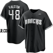 Blake Walston Men's Arizona Diamondbacks White Replica Black 2023 World Series Jersey