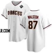 Blake Walston Men's Arizona Diamondbacks White Replica Home 2023 World Series Jersey