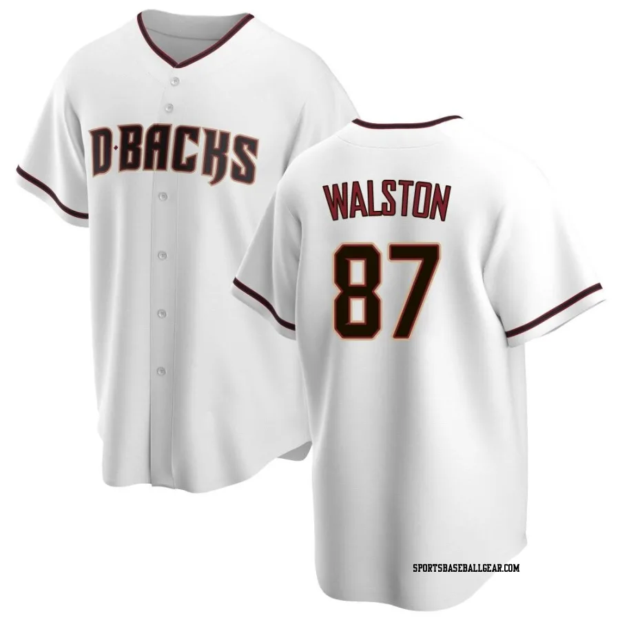 Blake Walston Men's Arizona Diamondbacks White Replica Home Jersey