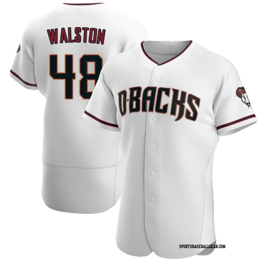 Blake Walston Men's Arizona Diamondbacks White/Crimson Authentic Home Jersey