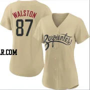 Blake Walston Women's Arizona Diamondbacks Gold Authentic 2021 City Connect Cool Base Jersey