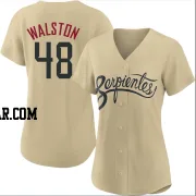 Blake Walston Women's Arizona Diamondbacks Gold Authentic 2021 City Connect Cool Base Jersey