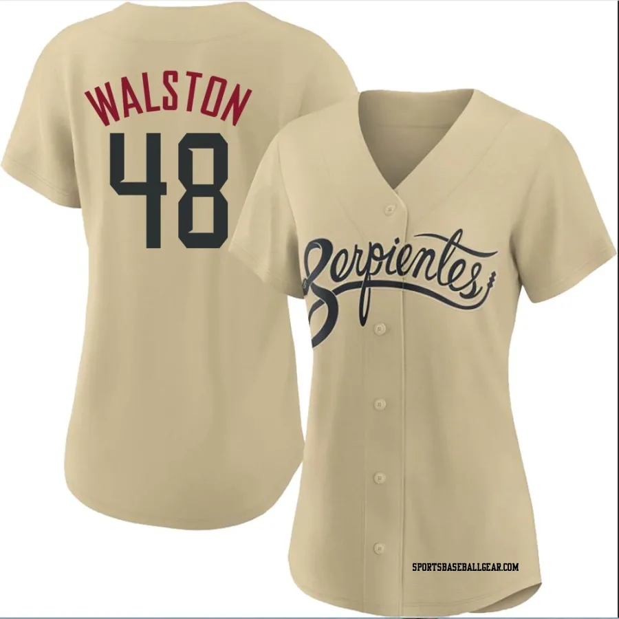 Blake Walston Women's Arizona Diamondbacks Gold Authentic 2021 City Connect Cool Base Jersey