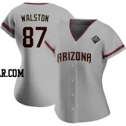 Blake Walston Women's Arizona Diamondbacks Gray Authentic Road 2023 World Series Jersey