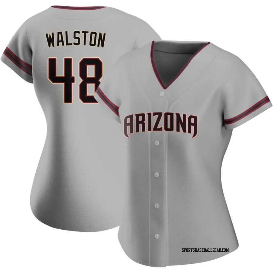 Blake Walston Women's Arizona Diamondbacks Gray Authentic Road Jersey