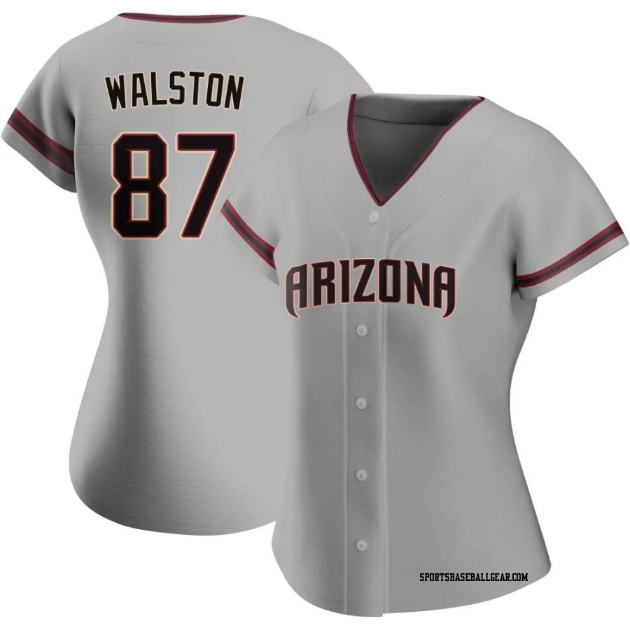 Blake Walston Women's Arizona Diamondbacks Gray Replica Road Jersey