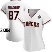 Blake Walston Women's Arizona Diamondbacks White Authentic Home 2023 World Series Jersey