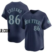 Blas Castano Men's Seattle Mariners Navy Limited Road Jersey