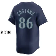 Blas Castano Men's Seattle Mariners Navy Limited Road Jersey