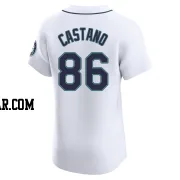 Blas Castano Men's Seattle Mariners White Elite Home Jersey