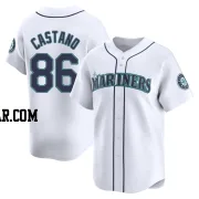 Blas Castano Men's Seattle Mariners White Limited Home Jersey