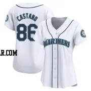 Blas Castano Women's Seattle Mariners White Limited Home Jersey