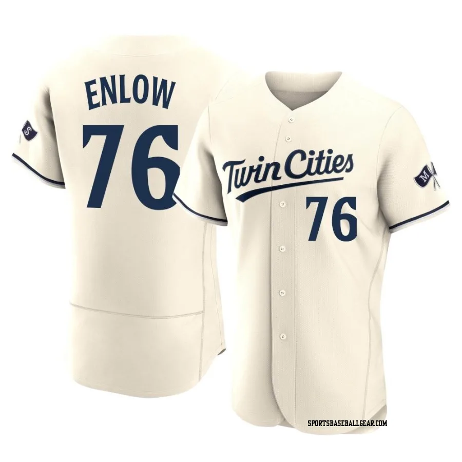 Blayne Enlow Men's Minnesota Twins Cream Authentic Alternate 2023 Jersey