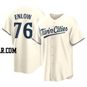 Blayne Enlow Men's Minnesota Twins Cream Replica Alternate Jersey