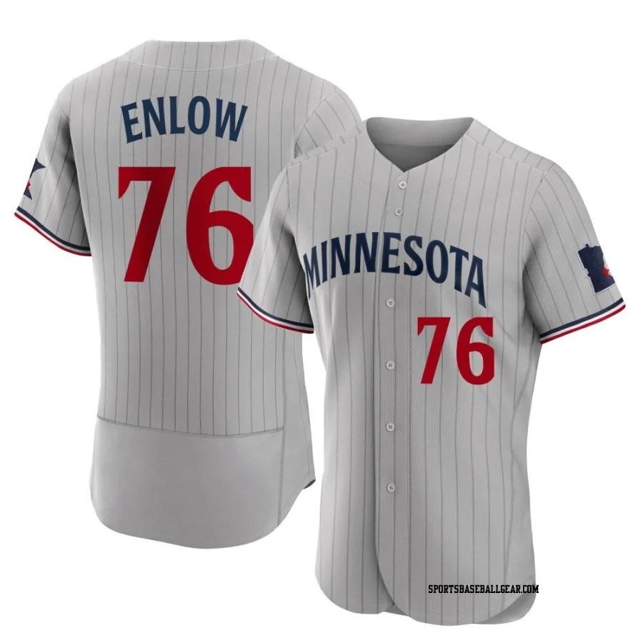 Blayne Enlow Men's Minnesota Twins Gray Authentic Road Jersey