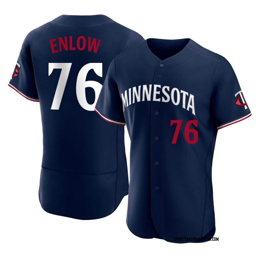 Blayne Enlow Men's Minnesota Twins Navy Authentic Alternate Jersey