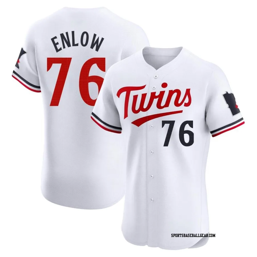 Blayne Enlow Men's Minnesota Twins White Elite Home Jersey