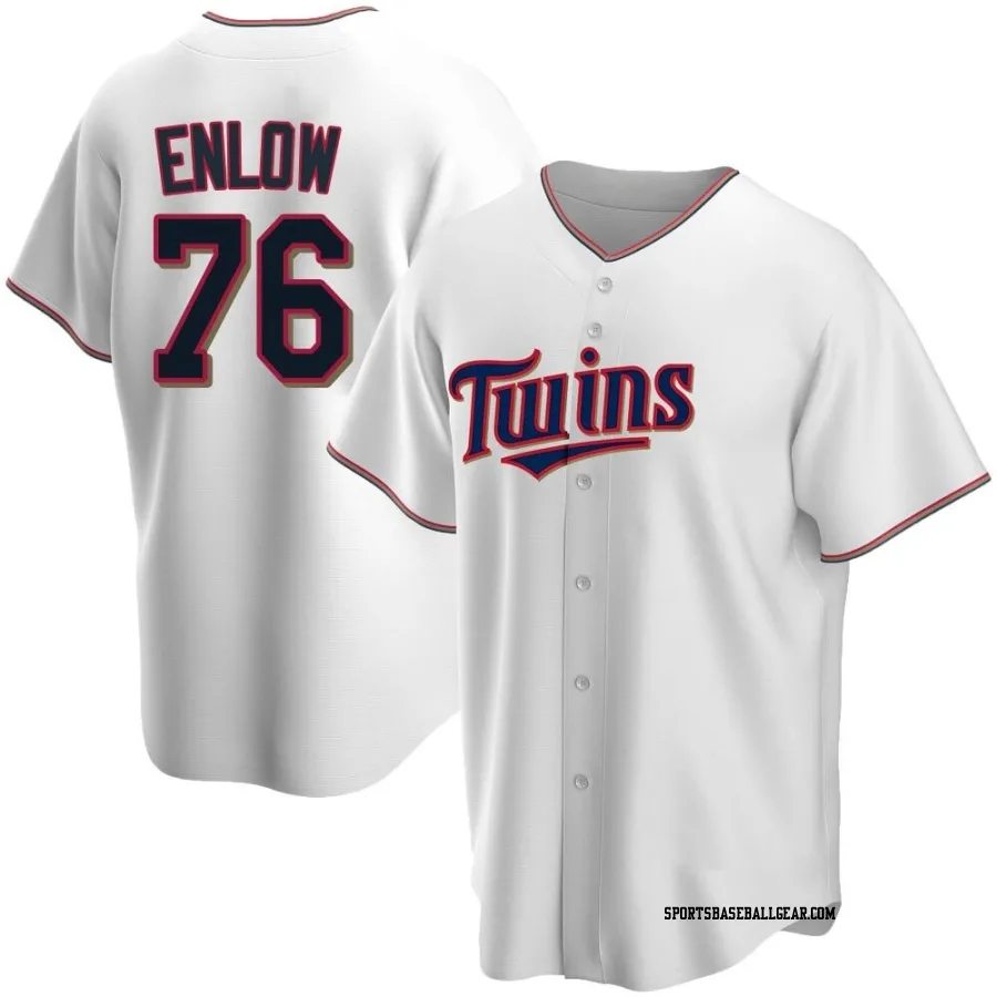 Blayne Enlow Men's Minnesota Twins White Replica Home Jersey