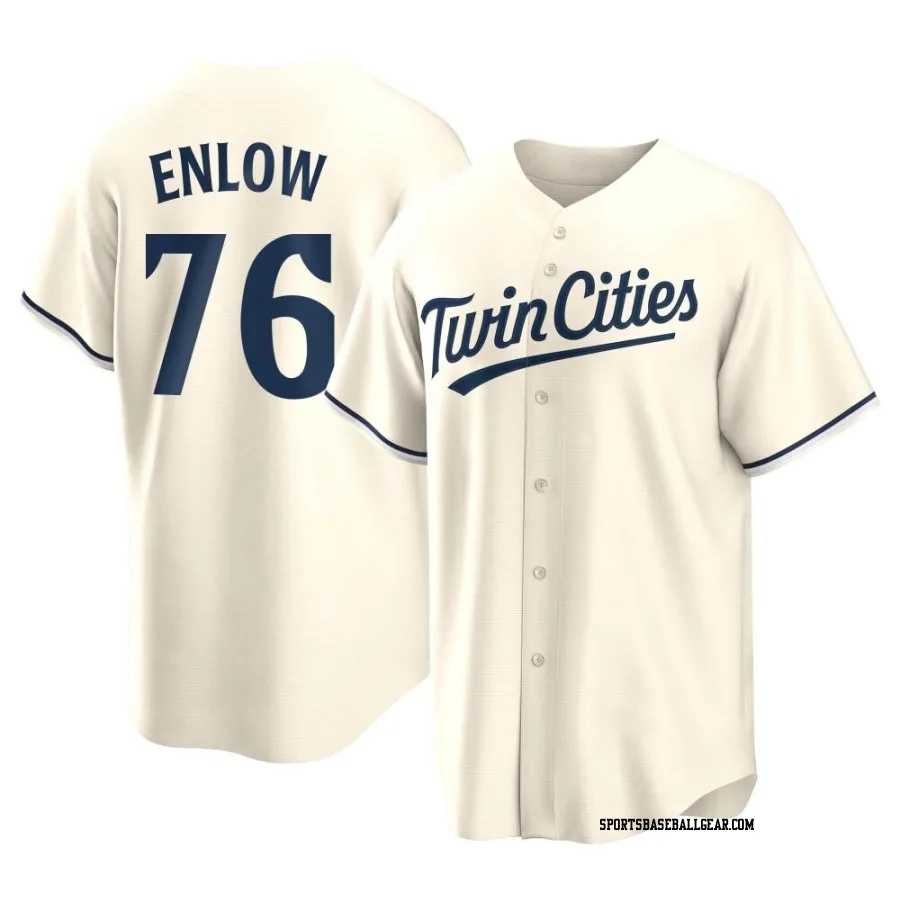 Blayne Enlow Youth Minnesota Twins Cream Replica Alternate Jersey