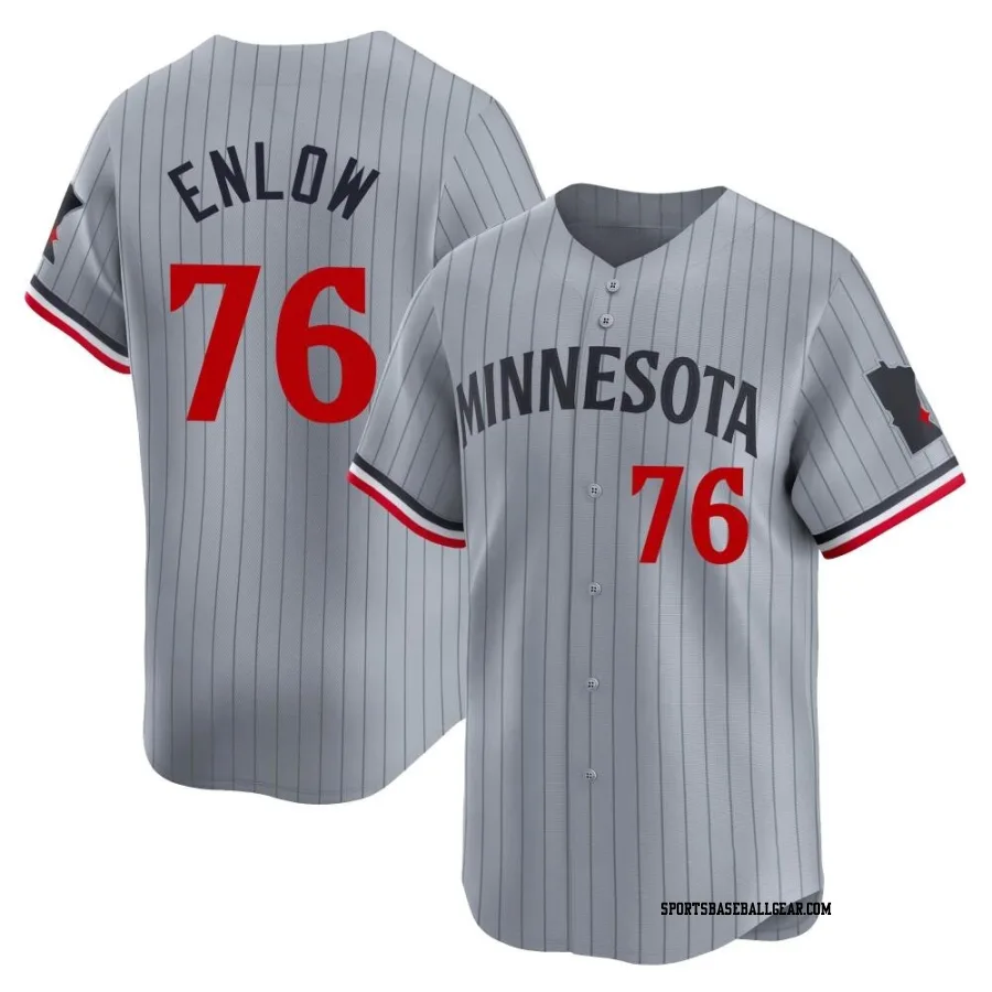 Blayne Enlow Youth Minnesota Twins Gray Limited Road Jersey