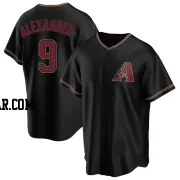 Blaze Alexander Men's Arizona Diamondbacks Black Replica Alternate Jersey