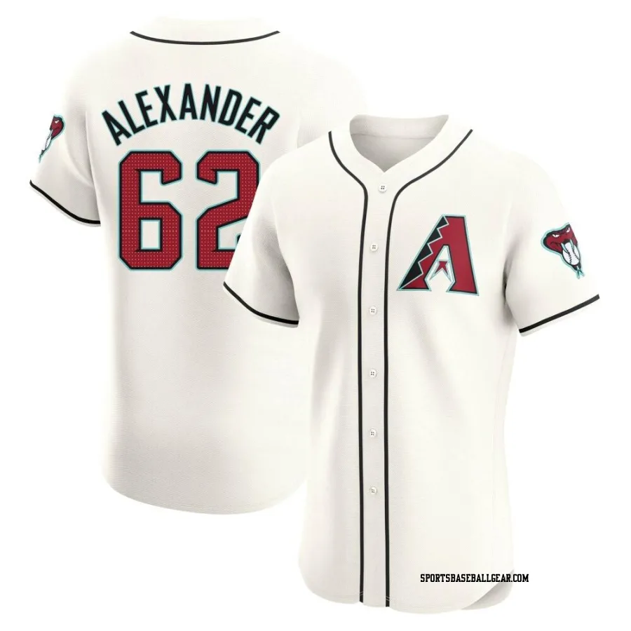 Blaze Alexander Men's Arizona Diamondbacks Cream Elite Home Jersey