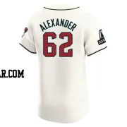 Blaze Alexander Men's Arizona Diamondbacks Cream Elite Home Patch Jersey