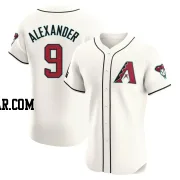 Blaze Alexander Men's Arizona Diamondbacks Cream Elite Home Patch Jersey