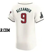 Blaze Alexander Men's Arizona Diamondbacks Cream Elite Home Patch Jersey