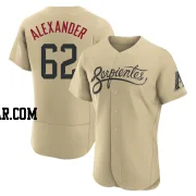 Blaze Alexander Men's Arizona Diamondbacks Gold Authentic 2021 City Connect Jersey