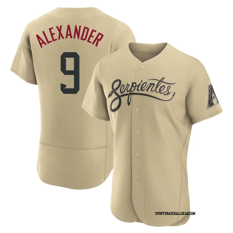 Blaze Alexander Men's Arizona Diamondbacks Gold Authentic 2021 City Connect Jersey