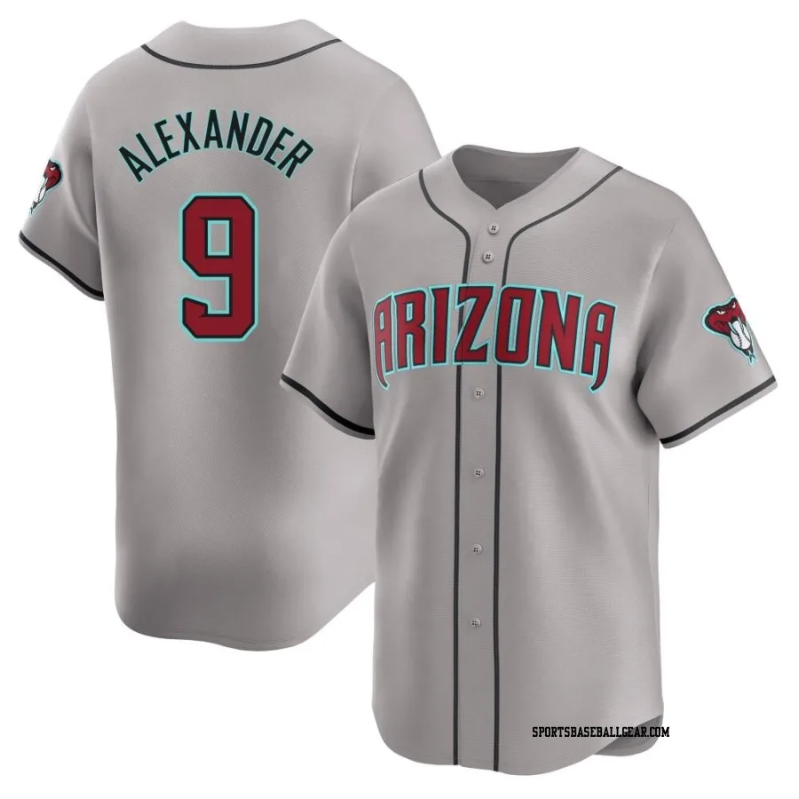 Blaze Alexander Men's Arizona Diamondbacks Gray Limited Away Jersey