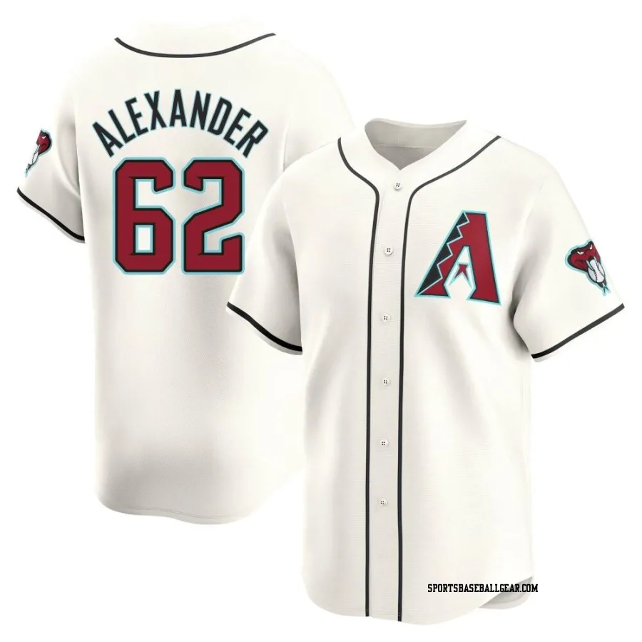 Blaze Alexander Men's Arizona Diamondbacks White Limited Home Jersey