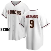 Blaze Alexander Men's Arizona Diamondbacks White Replica Home Jersey